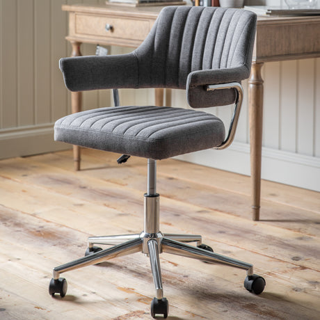 Amos Mcintyre Swivel Chair Charcoal –  from Amos Lighting + Home