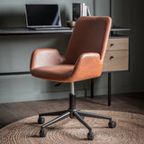 Amos Faraday Swivel Chair Brown –  from Amos Lighting + Home