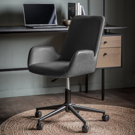 Amos Faraday Swivel Chair Charcoal –  from Amos Lighting + Home