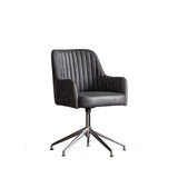 Amos Curie Swivel Chair Antique Ebony –  from Amos Lighting + Home