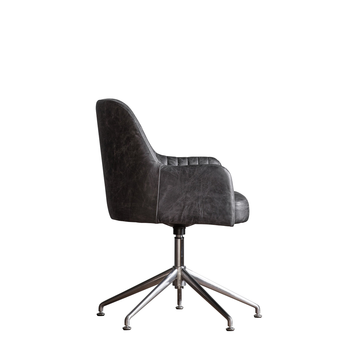 Amos Curie Swivel Chair Antique Ebony –  from Amos Lighting + Home