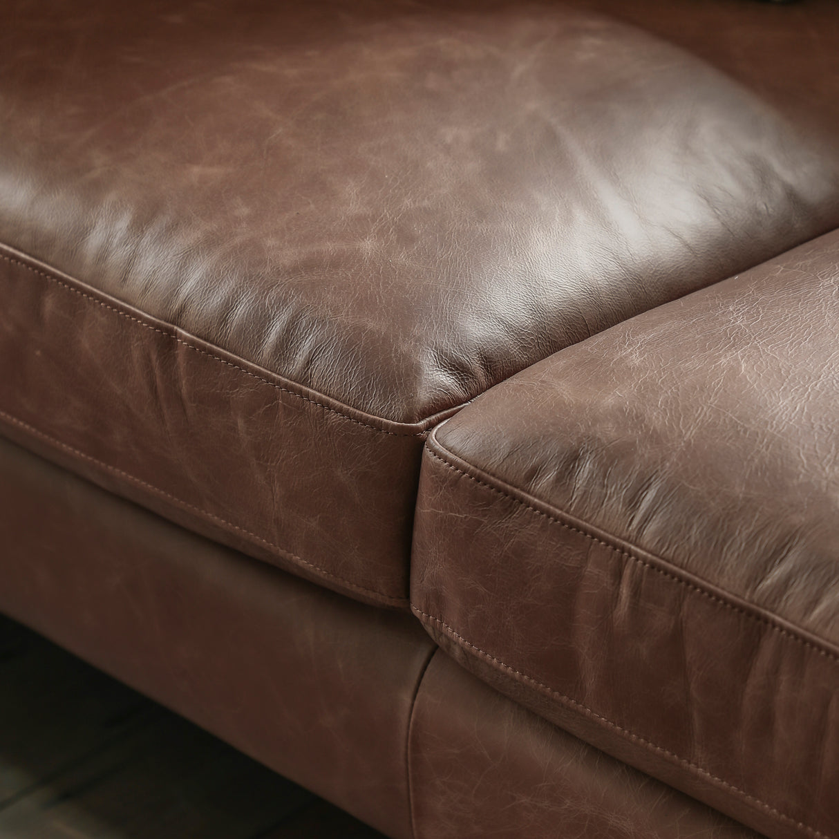 Amos Osborne Armchair Vintage Brown Leather –  from Amos Lighting + Home