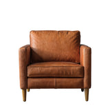 Amos Osborne Armchair Vintage Brown Leather –  from Amos Lighting + Home