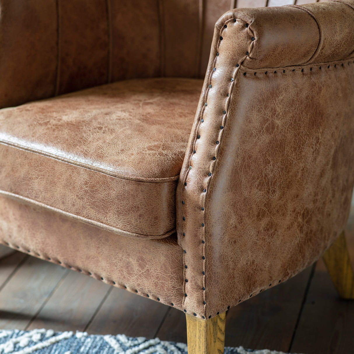 Amos Hickman Armchair Brown Leather –  from Amos Lighting + Home