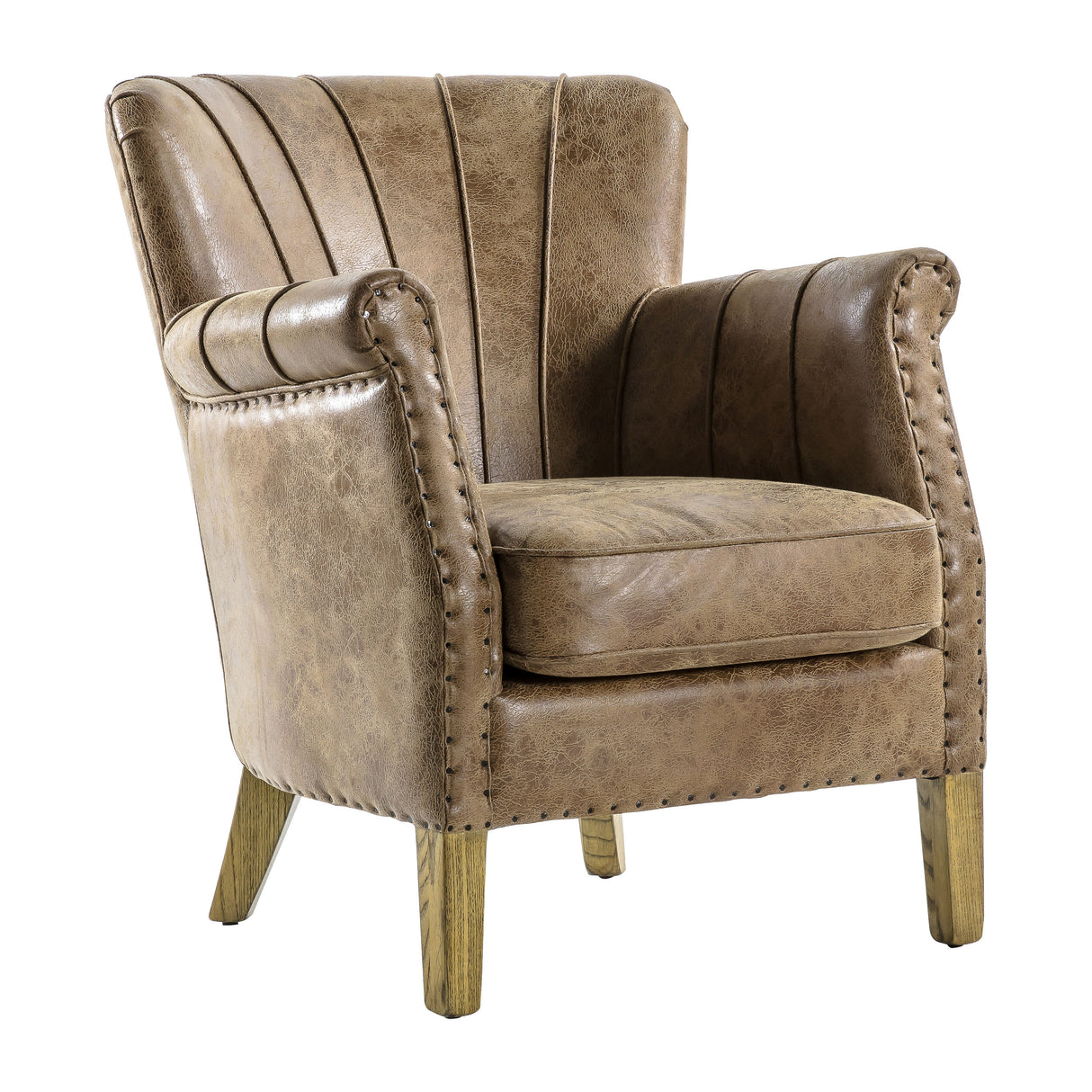 Amos Hickman Armchair Brown Leather –  from Amos Lighting + Home