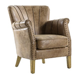 Amos Hickman Armchair Brown Leather –  from Amos Lighting + Home