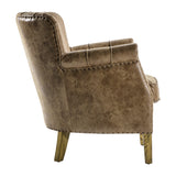 Amos Hickman Armchair Brown Leather –  from Amos Lighting + Home