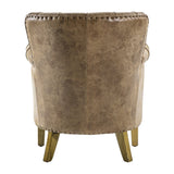 Amos Hickman Armchair Brown Leather –  from Amos Lighting + Home