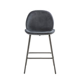 Amos Flanagan Stool Dark Grey Velvet (2pk) –  from Amos Lighting + Home