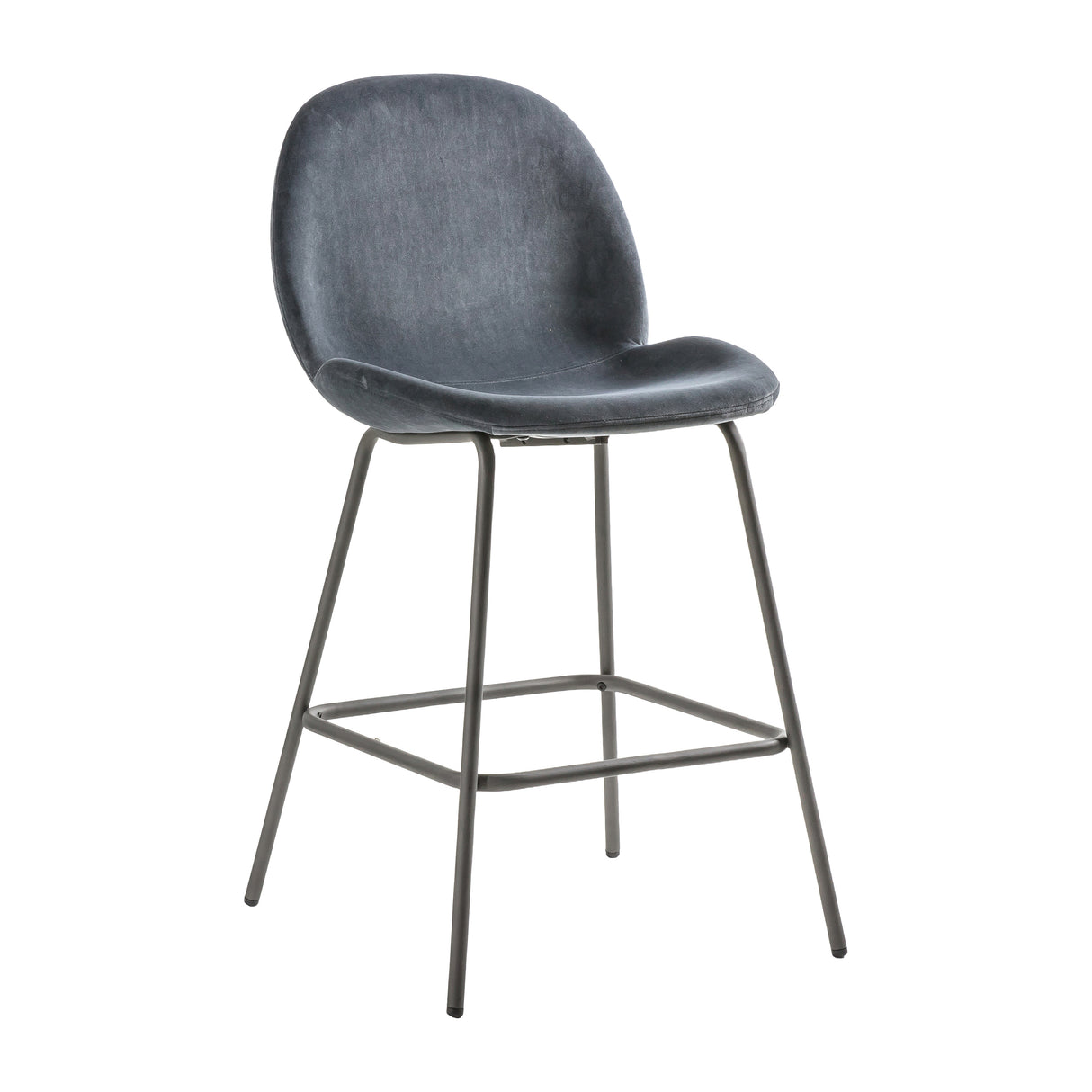 Amos Flanagan Stool Dark Grey Velvet (2pk) –  from Amos Lighting + Home