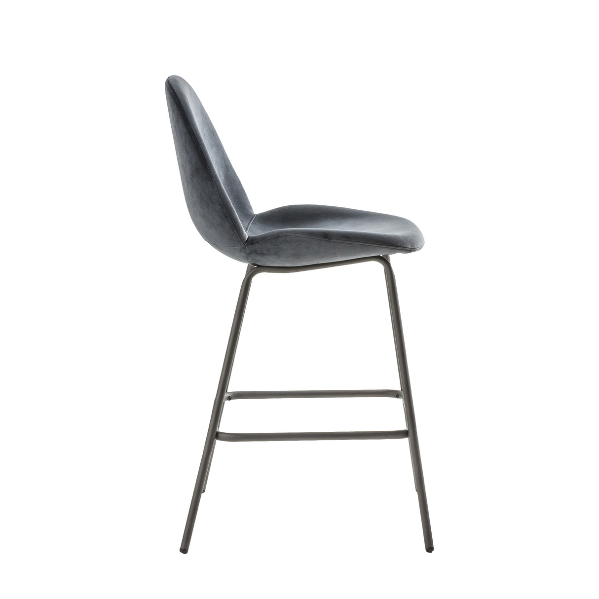 Amos Flanagan Stool Dark Grey Velvet (2pk) –  from Amos Lighting + Home