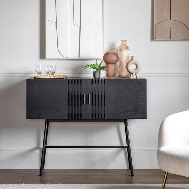 Amos Holsen 2 Door Sideboard Black  –  from Amos Lighting + Home