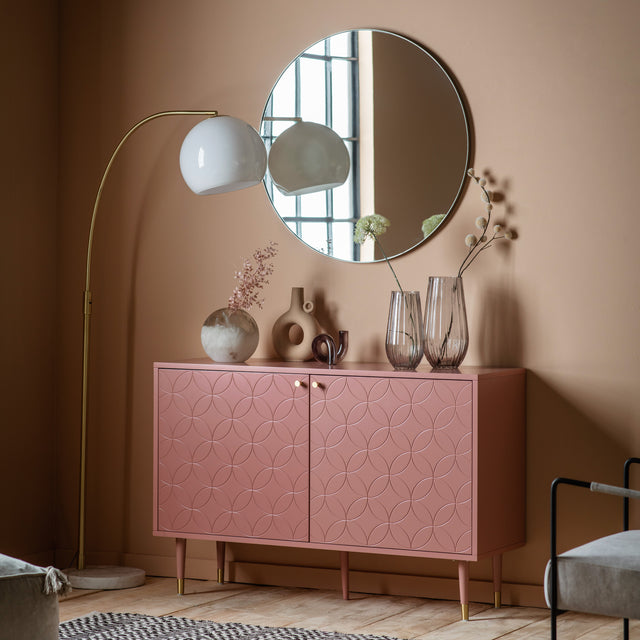 Amos Holbrook 2 Door Cabinet Pink  –  from Amos Lighting + Home