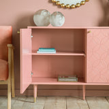 Amos Holbrook 2 Door Cabinet Pink  –  from Amos Lighting + Home