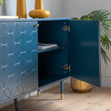 Amos Holbrook 2 Door Cabinet Blue  –  from Amos Lighting + Home