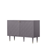 Amos Holbrook 2 Door Cabinet Grey  –  from Amos Lighting + Home