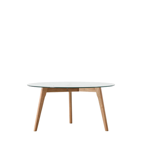 Amos Blair Round Coffee Table Oak  –  from Amos Lighting + Home