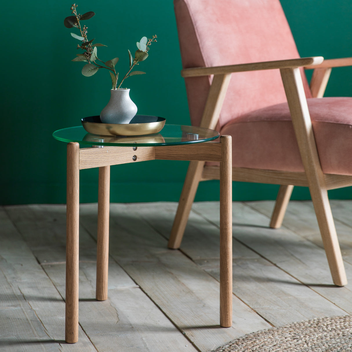 Amos Moran Side Table Oak  –  from Amos Lighting + Home