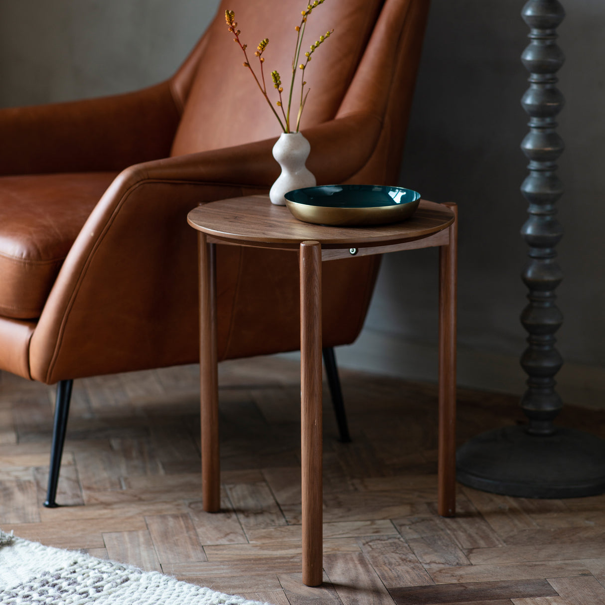 Amos Burley Side Table Walnut  –  from Amos Lighting + Home