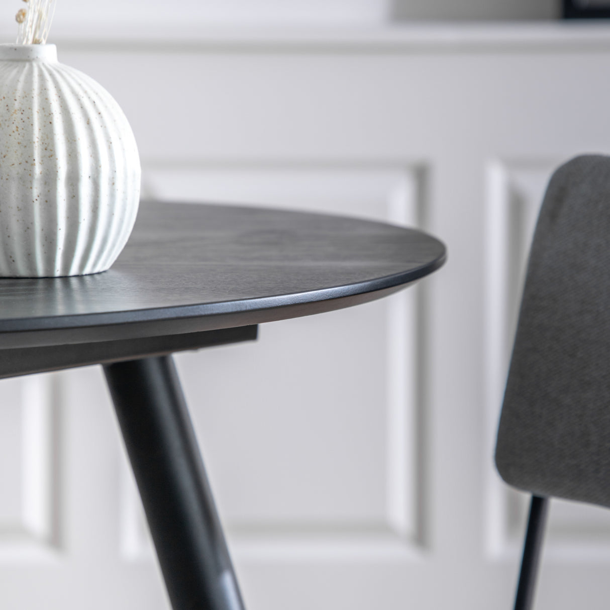 Amos Astley Round Dining Table Black  –  from Amos Lighting + Home