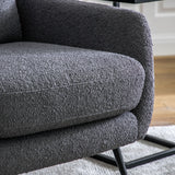 Amos Brompton Armchair Dark Grey Linen –  from Amos Lighting + Home