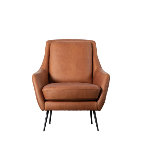 Amos Brompton Armchair Brown Leather –  from Amos Lighting + Home