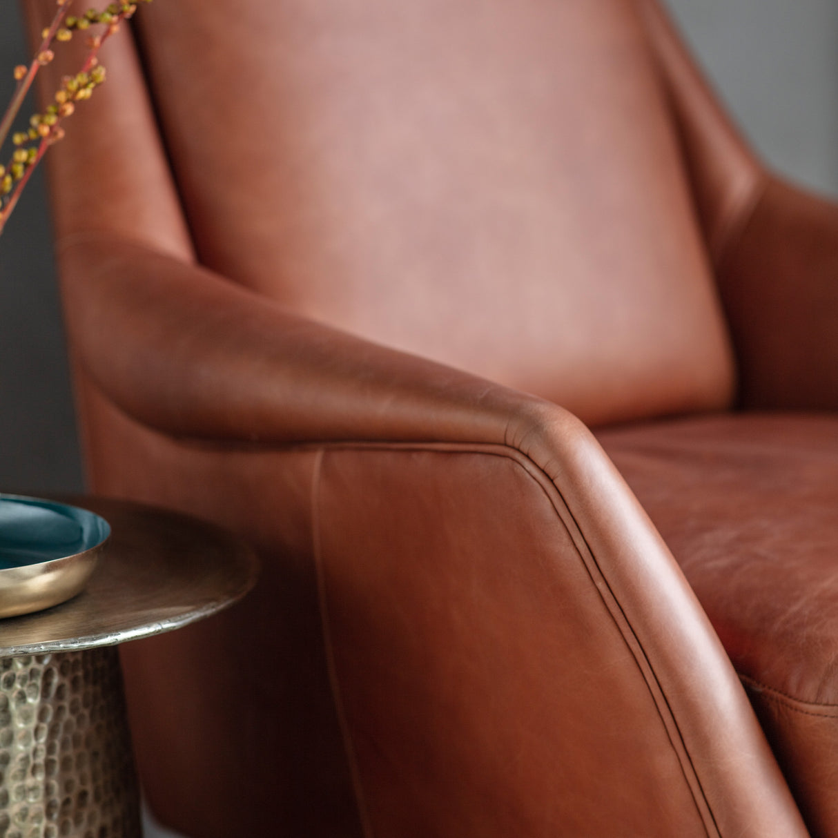 Amos Brompton Armchair Brown Leather –  from Amos Lighting + Home