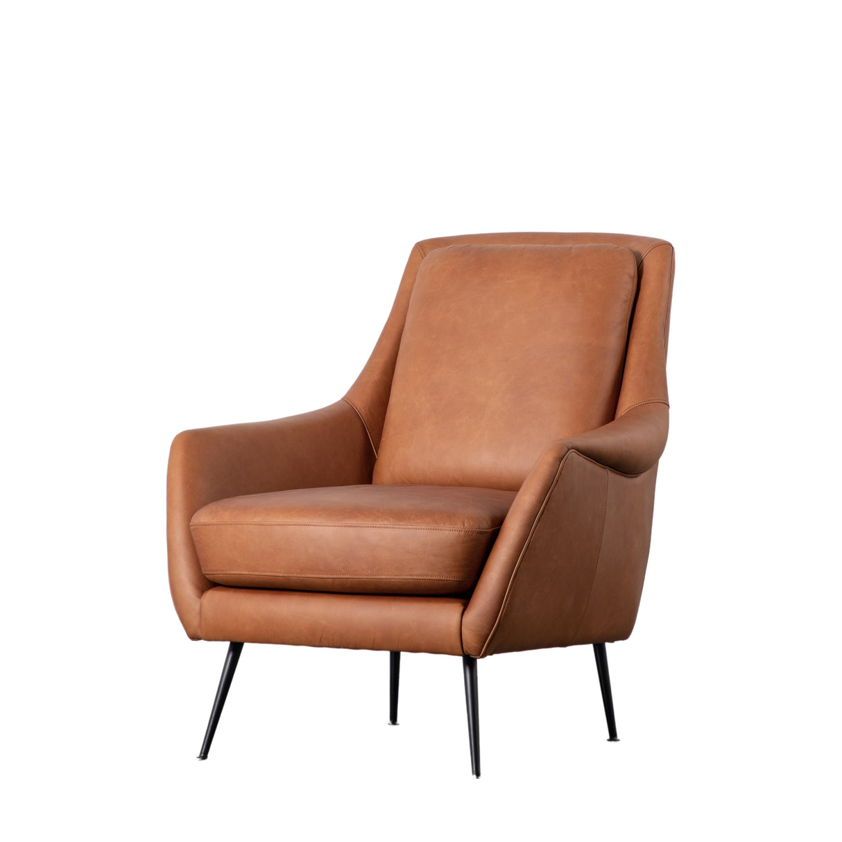 Amos Brompton Armchair Brown Leather –  from Amos Lighting + Home