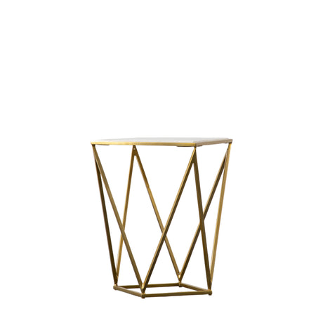 Amos Helford Side Table Gold –  from Amos Lighting + Home