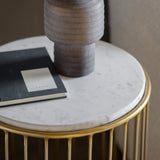 Amos Riley Side Table Gold –  from Amos Lighting + Home