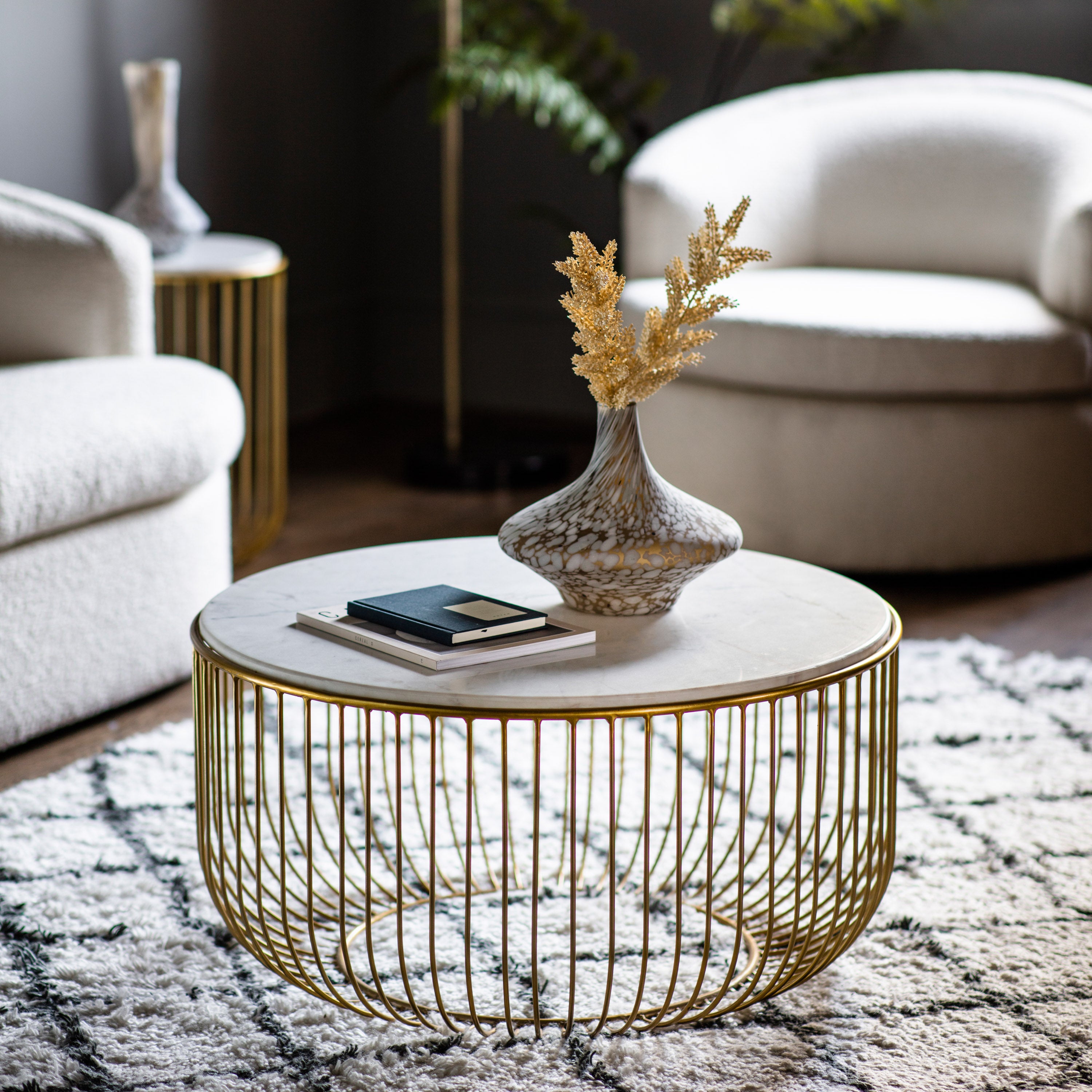 Amos Riley Coffee Table Gold Amos Lighting Home