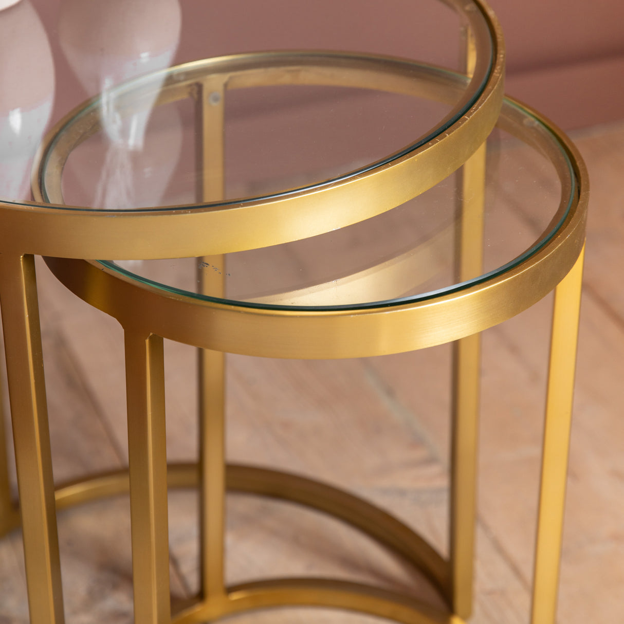 Amos Rowe Nest of Two Tables Gold –  from Amos Lighting + Home