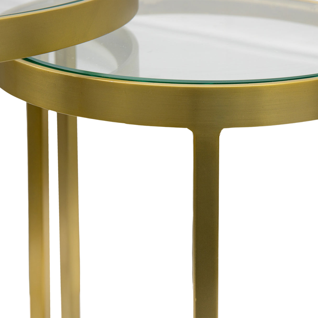 Amos Rowe Nest of Two Tables Gold –  from Amos Lighting + Home