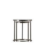 Amos Rowe Nest of Two Tables Silver –  from Amos Lighting + Home