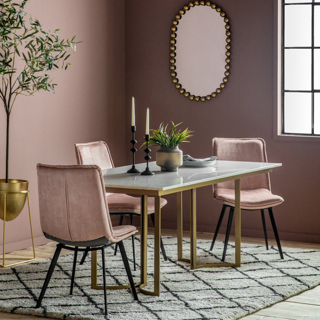 Amos Everton Dining Table Gold  –  from Amos Lighting + Home