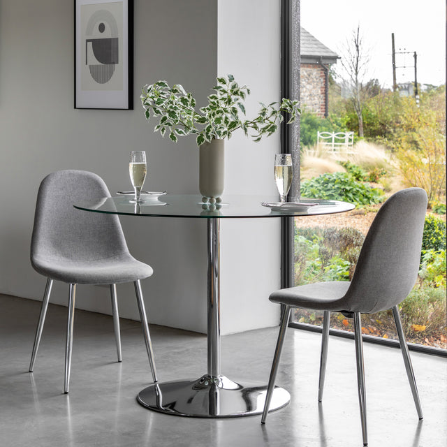 Amos Fielding Dining Table Clear Glass  –  from Amos Lighting + Home