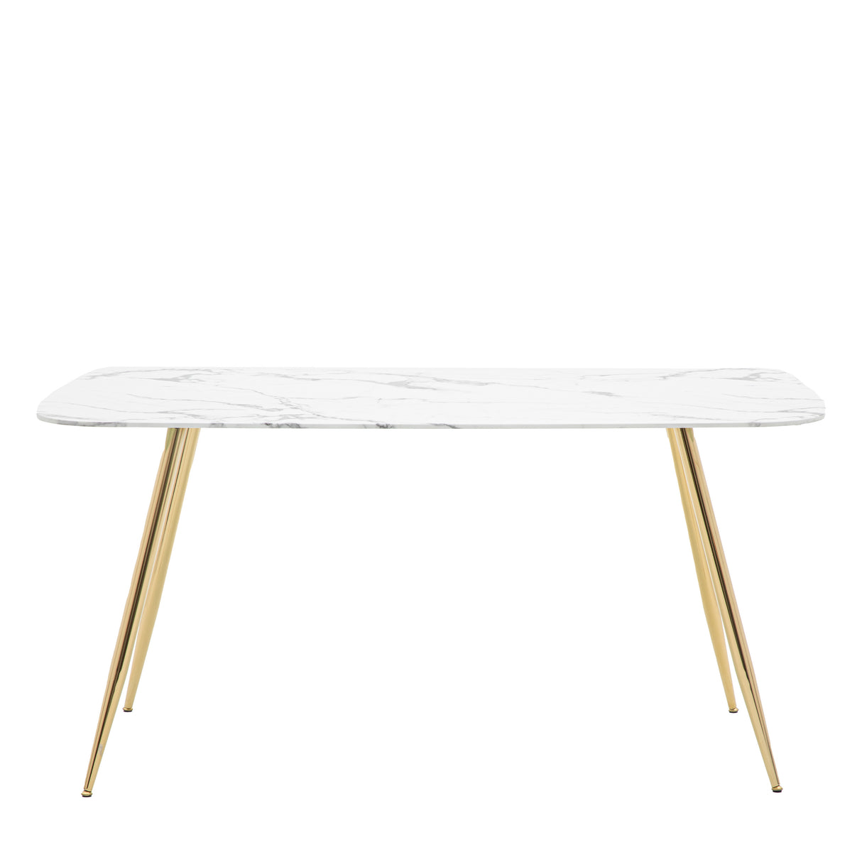 Amos Evans Dining Table White Effect  –  from Amos Lighting + Home