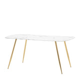 Amos Evans Dining Table White Effect  –  from Amos Lighting + Home