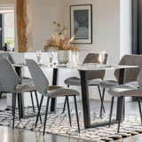 Amos Davidson Dining Table White Effect  –  from Amos Lighting + Home