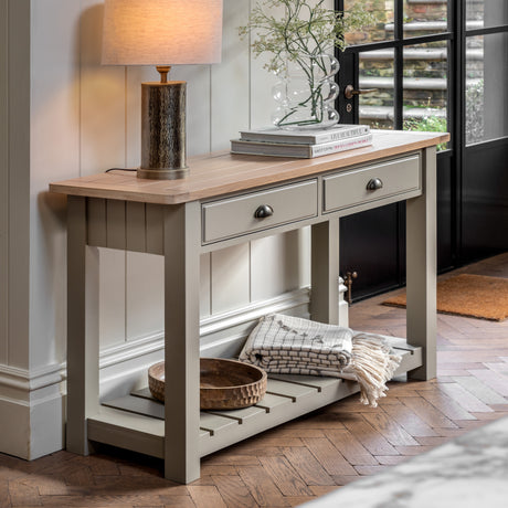 Amos Eton 2 Drawer Console Prairie   –  from Amos Lighting + Home