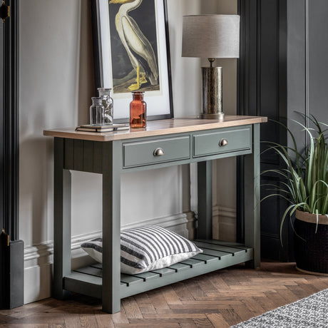 Amos Eton 2 Drawer Console Moss   –  from Amos Lighting + Home