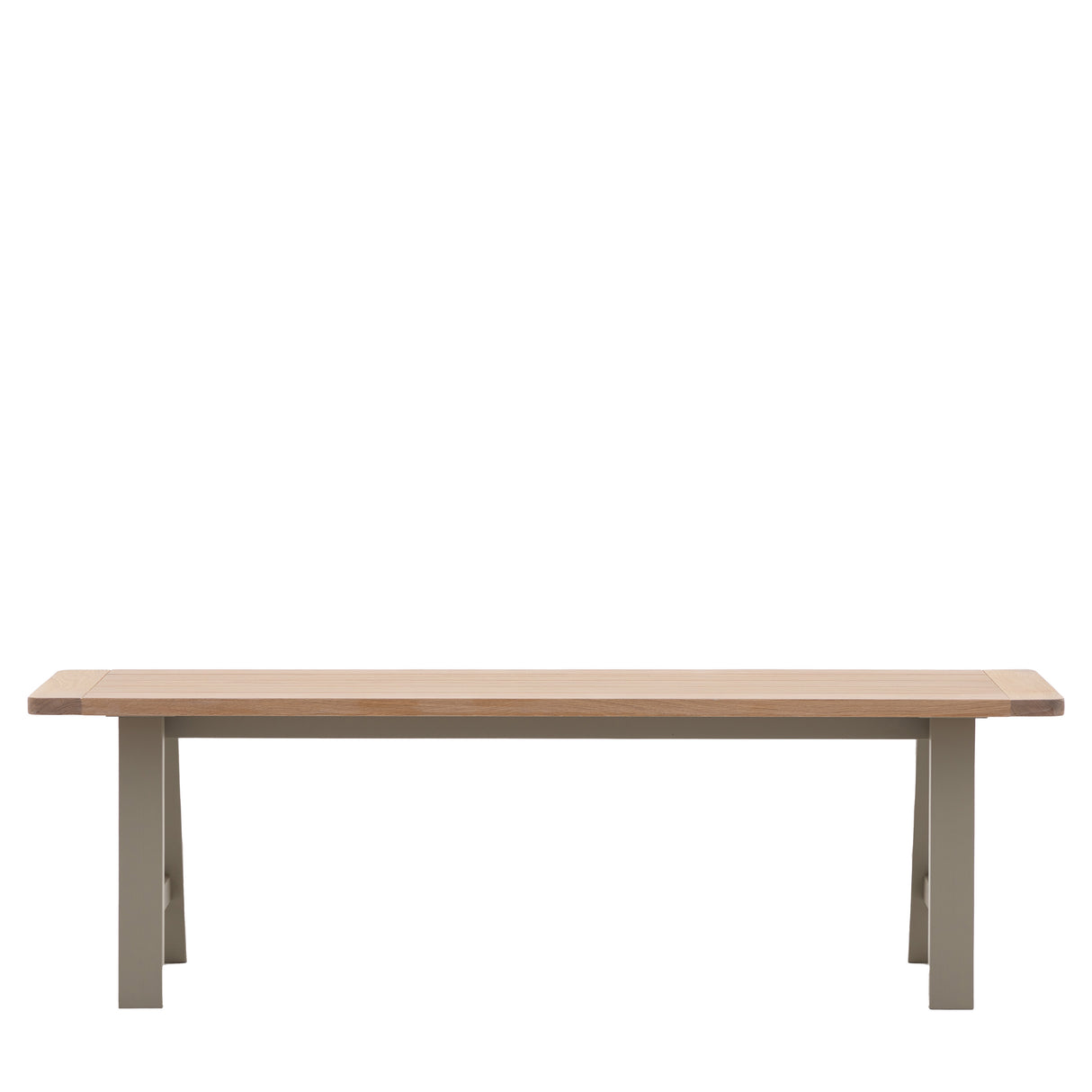 Amos Eton Trestle Bench Prairie  –  from Amos Lighting + Home