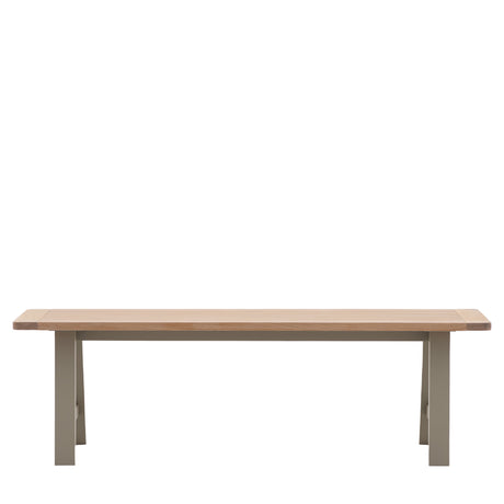 Amos Eton Trestle Bench Prairie  –  from Amos Lighting + Home