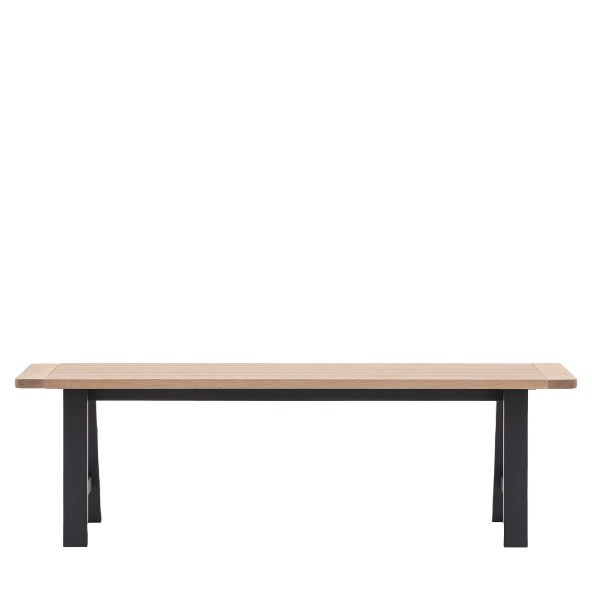 Amos Eton Trestle Bench Meteor  –  from Amos Lighting + Home