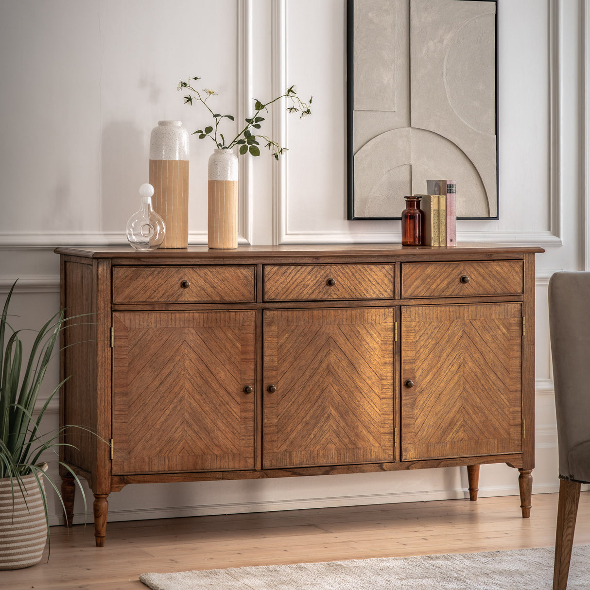 Amos Highgrove 3 Door/3 Drawer Sideboard  –  from Amos Lighting + Home