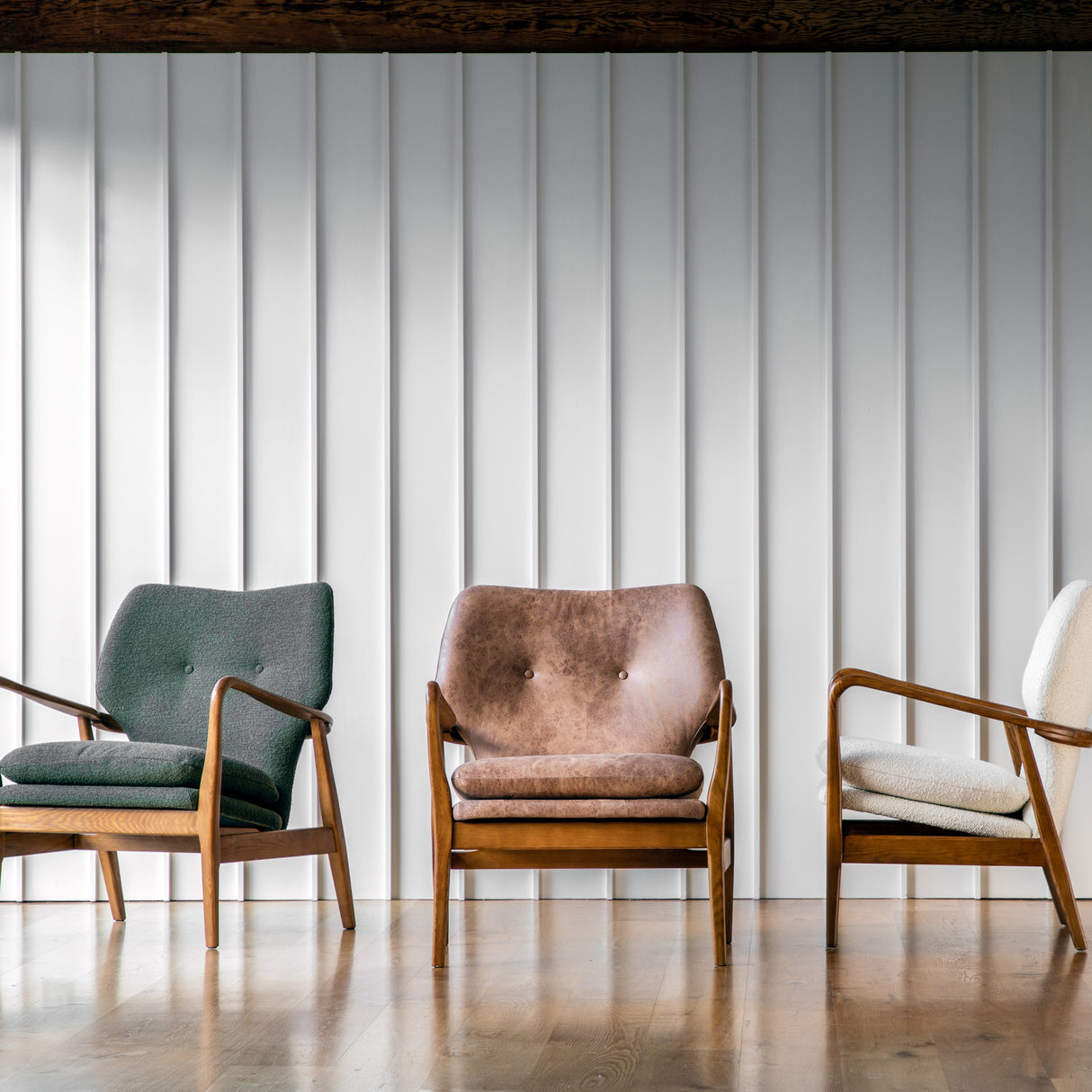 Amos Jensen Armchair Brown Leather  –  from Amos Lighting + Home