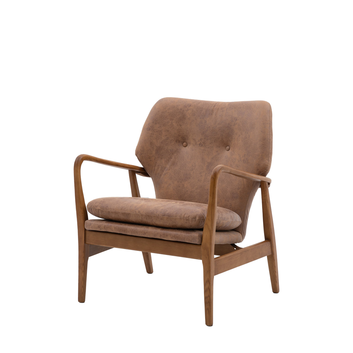 Amos Jensen Armchair Brown Leather  –  from Amos Lighting + Home