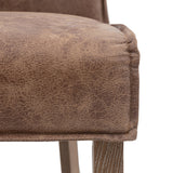 Amos Tarnby Bar Stool Brown Leather (2pk) –  from Amos Lighting + Home