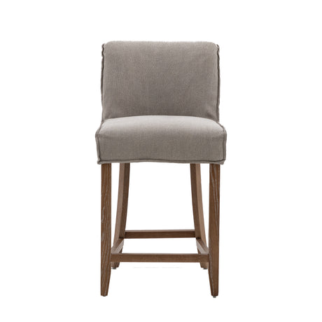 Amos Tarnby Bar Stool Grey Linen (2pk) –  from Amos Lighting + Home