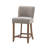 Amos Tarnby Bar Stool Grey Linen (2pk) –  from Amos Lighting + Home